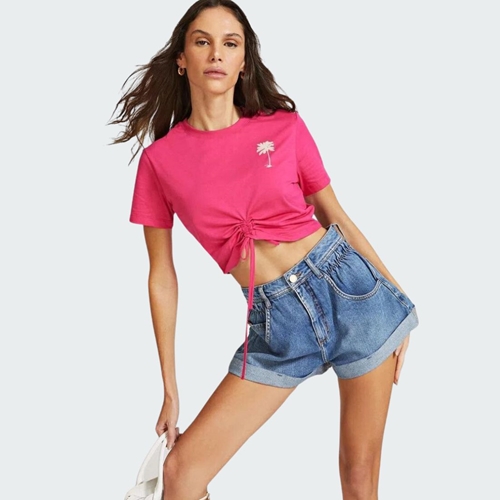Short da best sale morena rosa